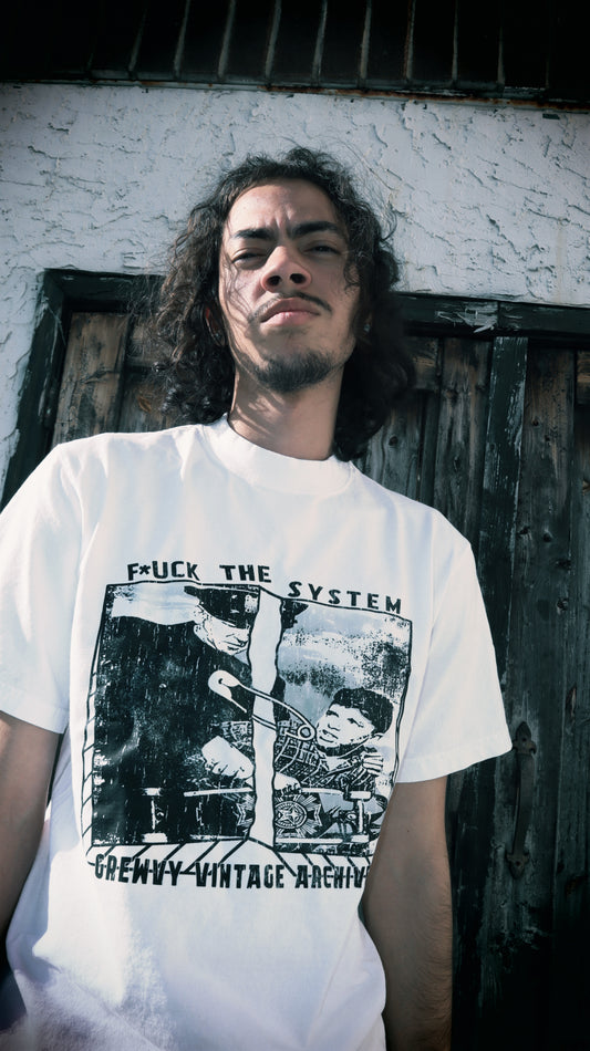 F*CK THE SYSTEM STAPLE TEE