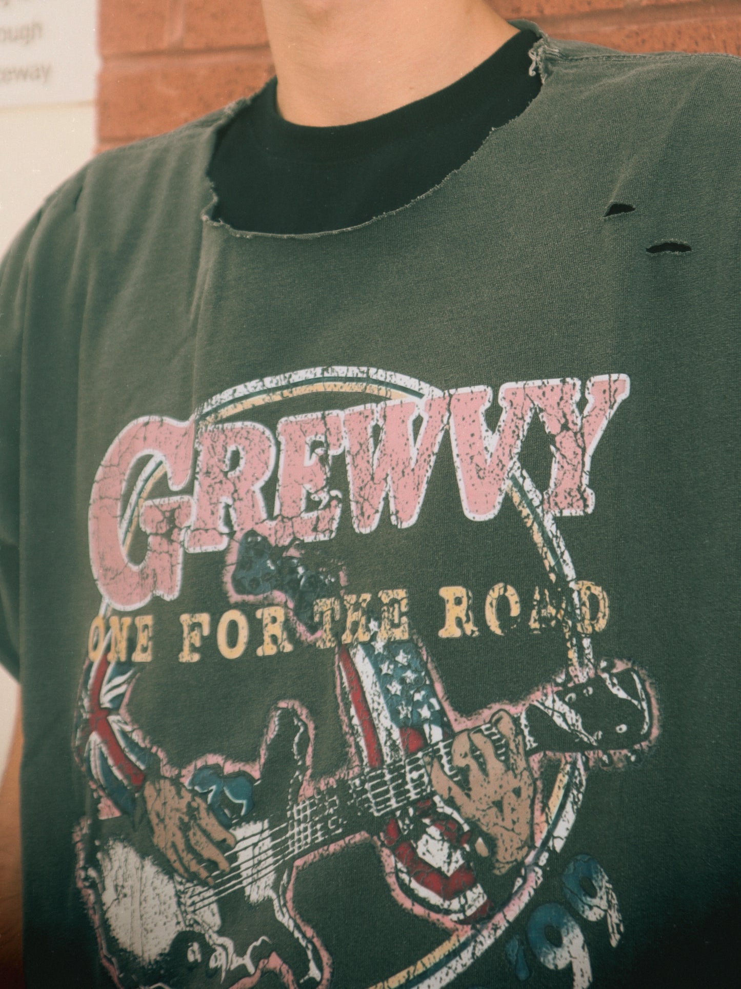 ONE FOR THE ROAD THRASHED VNTG TEE